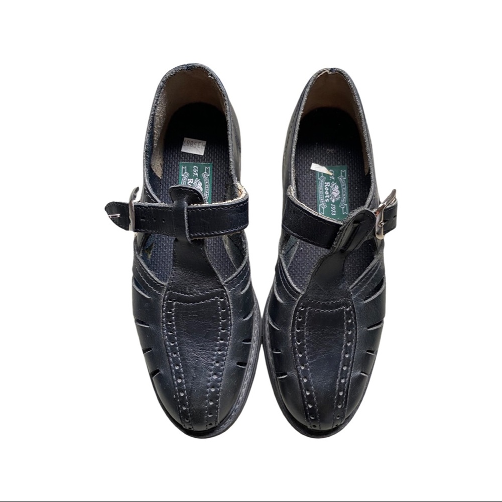 Vintage 90’s Roots leather Mary Jane shoes brogues 6